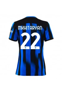 Fotbalové Dres Inter Milan Henrikh Mkhitaryan #22 Dámské Domácí Oblečení 2023-24 Krátký Rukáv